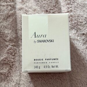 Swarovski Aura Scented Candle in Cream Box